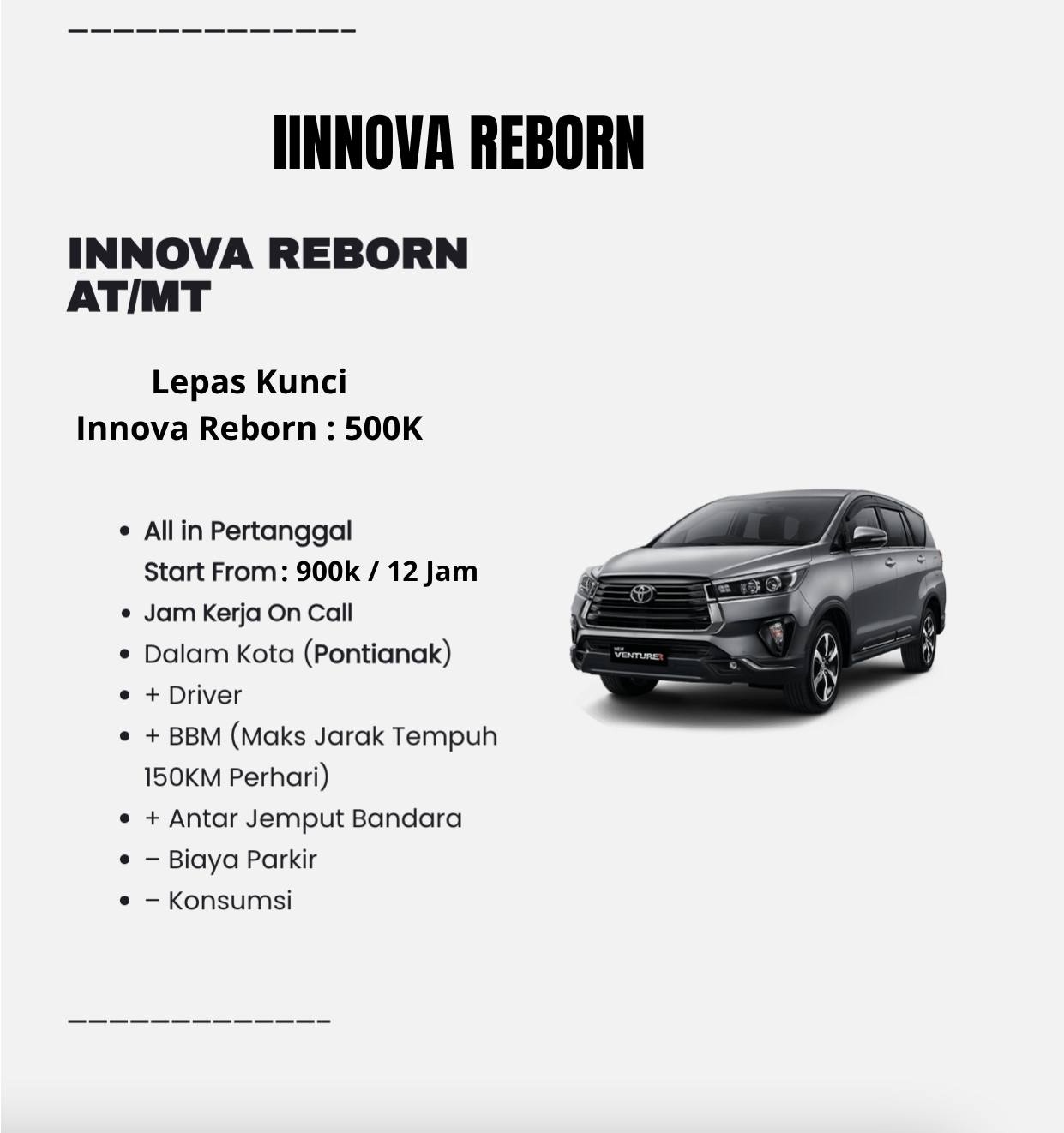 Sewa mobil Pontianak